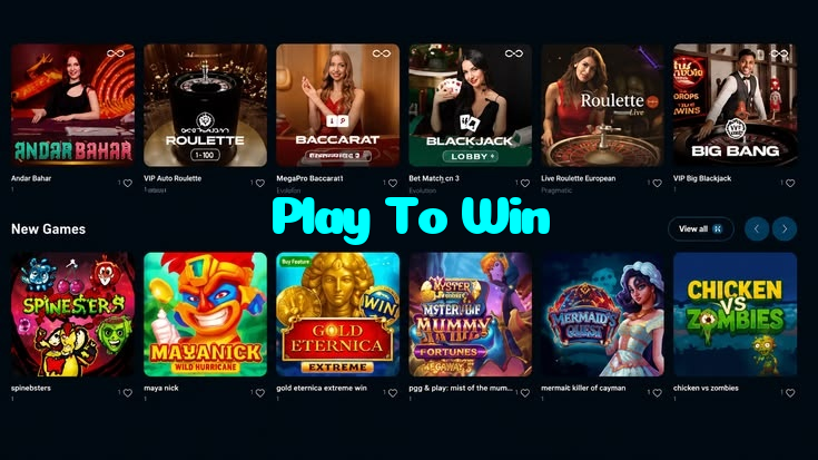 available types of Play To Win bet including pre-match live express and system bets